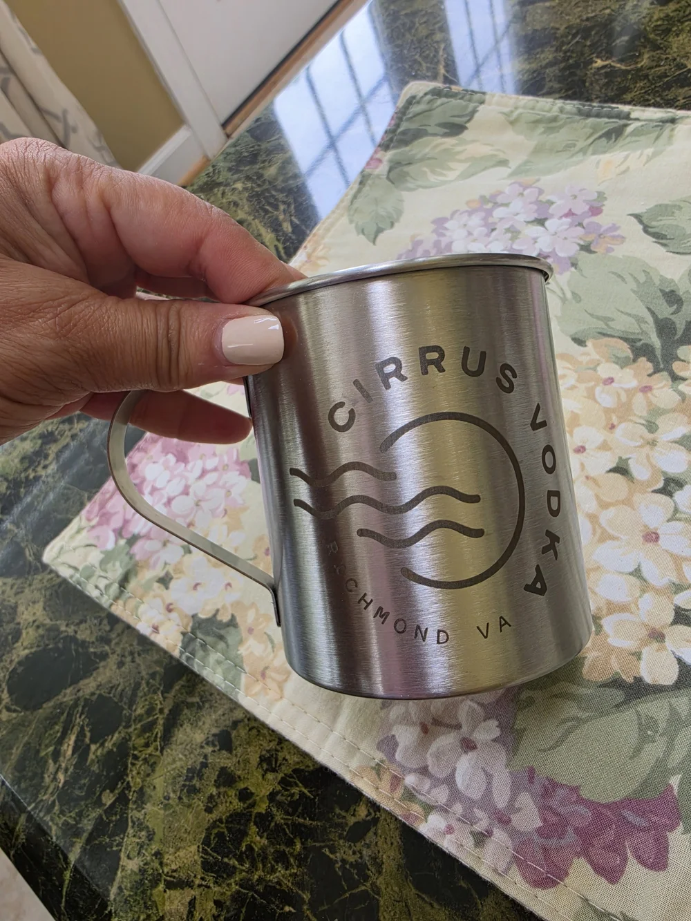 Cirrus Vodka Stainless Steel Mug Richmond VA